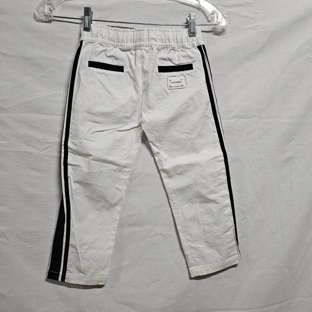 Dolce & Gabbana Kids Trousers Size 4 White 39